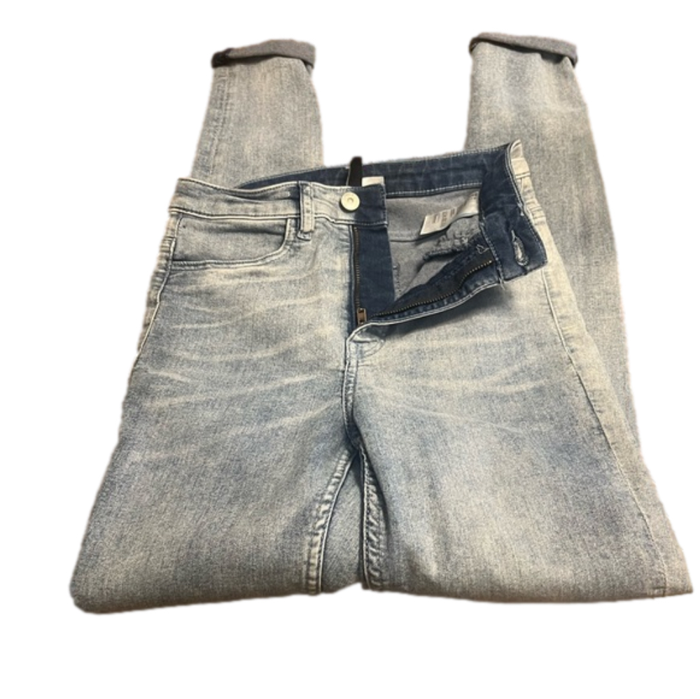 H&M Divided Super Skinny High Rise Regular Length Jeans in Light Denim Blue Wash